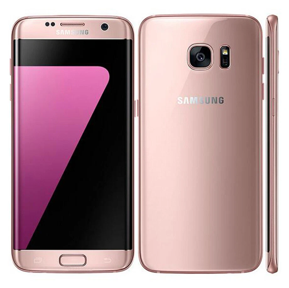 Original Samsung Galaxy S7 edge SM-G935F/DS Dual-SIM 32GB SmartPhone Pink Heavy - Image 1 of 1