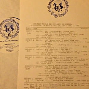 12/26/88 COUNTRY TOP 10 PRESENTS TOP 20 OF 1988 YEAR END SPECIAL PT 1 #20-11 - Picture 1 of 1