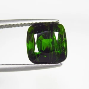 5.19 Ct Natural Sweet Green Tourmaline VVS Clarity Cushion Cut,Mozambique-57868 - Picture 1 of 2