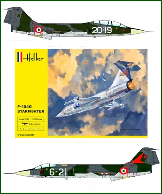F-104G STARFIGHTER &Tauro decal 4° e 6° Stormo AMI SCALA  1:48 Heller 30520 KIT - Immagine 1 di 4