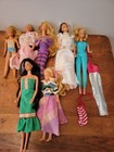 Vtg Lot Of 7 Dressed 1960's Barbies with Outfits