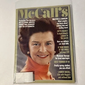 1975 FEBRUARY MCCALL'S MAGAZINE - BETTY FORD FRONT COVER - E 780 - Picture 1 of 5