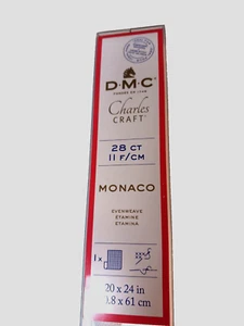 DMC Charles Craft 28ct Monaco white fabric 20X24 in evenweave - Picture 1 of 3