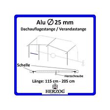 Produktbild - Alu Dachauflagestange 25 mm 115-205 Zelt-Stange Zeltgestänge Zeltstangen Vorzelt