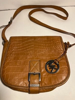 Bolso Mensajero Michael Kors Marrón Caimán Foto 1 de 4