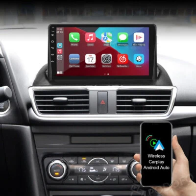 Radio estéreo para automóvil Android 13 navegación GPS para Mazda 3 Axela 2014-2019 Apple Carplay Foto 1 de 4