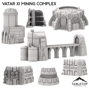 Vatar XI Mining Complex - Space Dwarf Terrain - Grimdark Wargaming Terrain - Picture 1 of 10