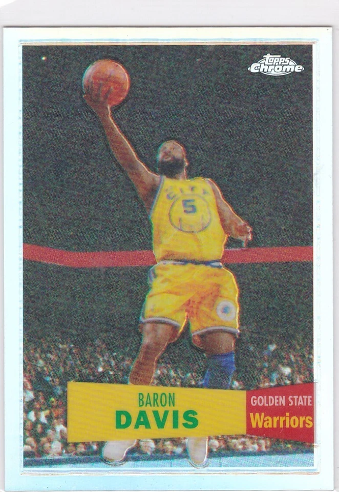 2007-08 Topps Chrome 57-58 Variations #71 Refractor Baron Davis /999 Warriors - Image 1 of 2