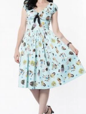 Pinup Couture Mujer Luchadora Mediana Estilo Retro Swing Rockabilly Línea A EE. UU. Foto 1 de 4