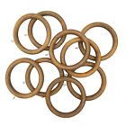 Large Wooden Rings with Eye Hooks 6.5" DIY Crafts Macrame Ring Circles Lot of 9