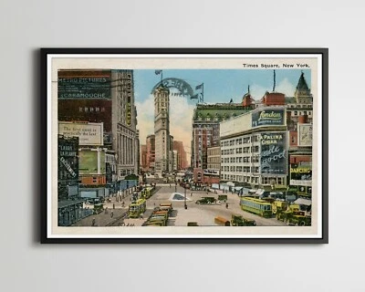 1924 Times Square Postcard POSTER! (up to 24" x 36") - New York City - NYC - Art - Image 1 of 4