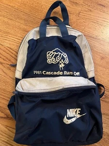 Vintage 1981 Nike Cascade Run Off Promo Backpack Bag RARE! Oregon BRS Nike Tag - Picture 1 of 17