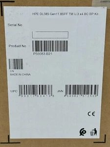 HPE ProLiant DL345 DL385 Gen11 8SFF Tri-Mode U.3 x4 BC Backplane Kit P55083-B21 - Picture 1 of 4