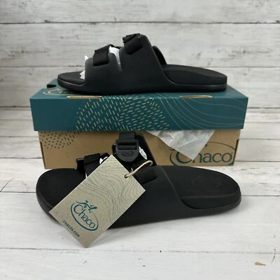 Sandalias sin cordones Chaco Chillos para niños talla 5 ultraligeras cómodas negras nuevas en caja Foto 1 de 4