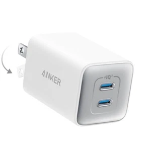 Anker 47W USB C Charger Nano 3 Dual USB-C GaN Charging for iPhone 15/Galaxy/iPad - Picture 1 of 6