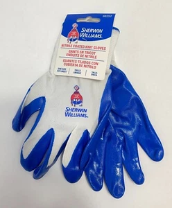 Set of 6 pairs of Sherwin-Williams Nitrile Coated Knit Gloves One Size 88252 - Picture 1 of 3