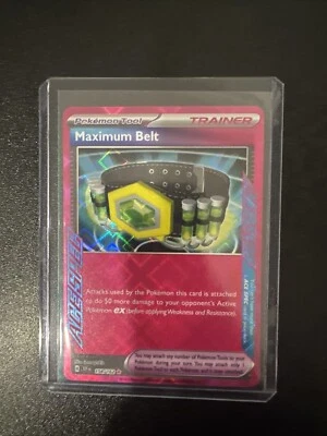 Maximum Belt 154/162 Sv05: Pokémon TCG Temporal Forces Holo Mint/NM - Image 1 of 2