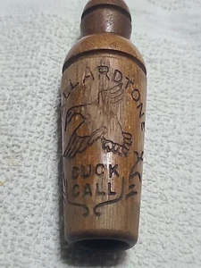 Mallardtone Duck Call Wooden 4.5" Dixie Mallard Etched Bird Vintage RARE NOTE - Picture 1 of 14