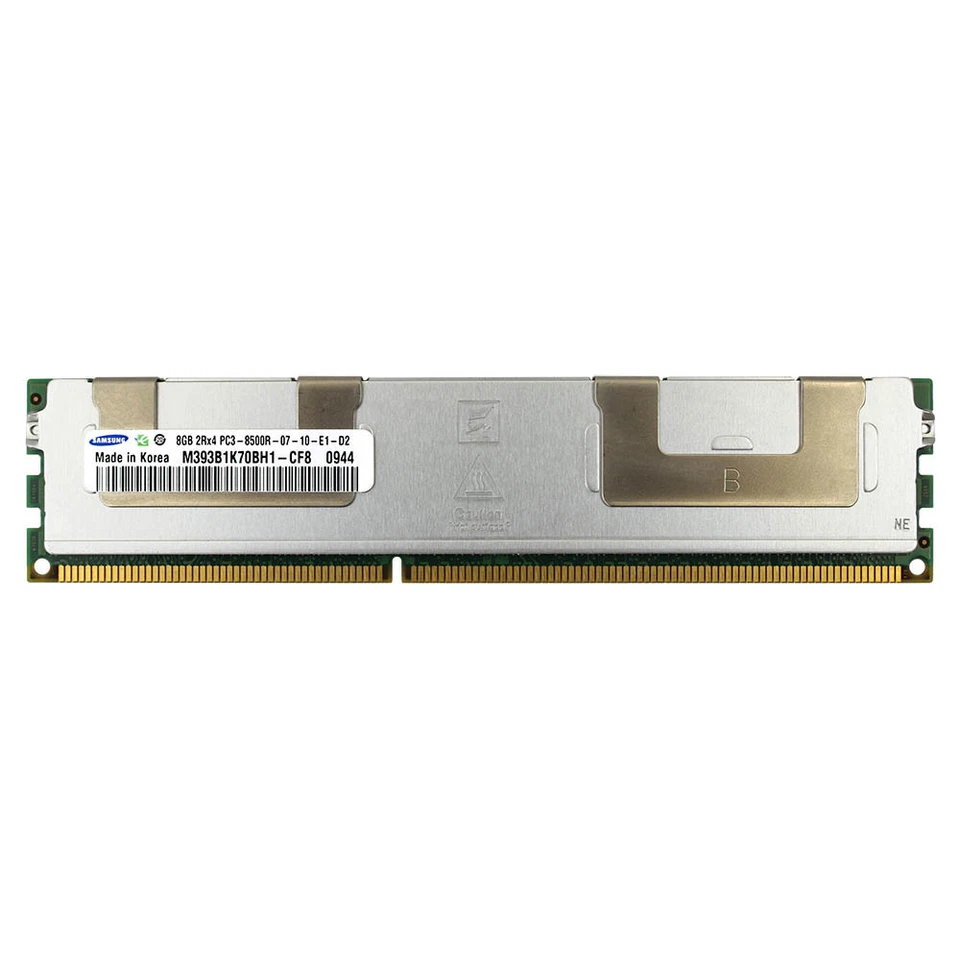 Samsung M393B1K70BH1-CF8 8GB 2Rx4 DDR3 PC3-8500R ECC REG RDIMM Server Memory RAM - Image 1 of 1
