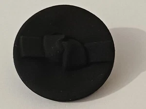 23mm (36L) x 8 Black Knot Fronted Design Fabric Shank Back DRESS Buttons + Gift - Picture 1 of 1