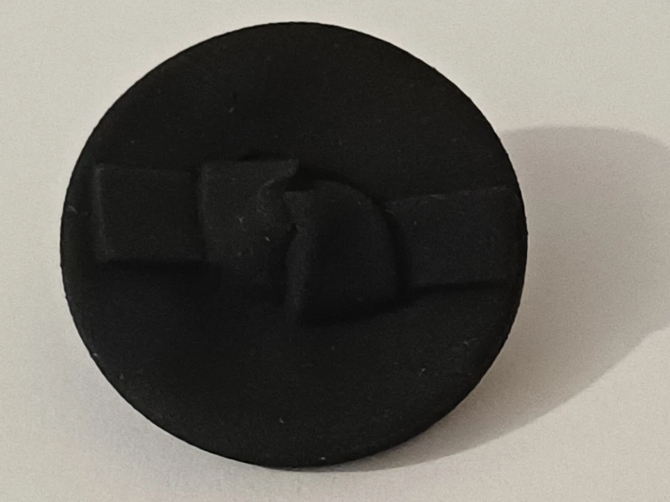 23mm (36L) x 8 Black Knot Fronted Design Fabric Shank Back DRESS Buttons + Gift - Image 1 of 1