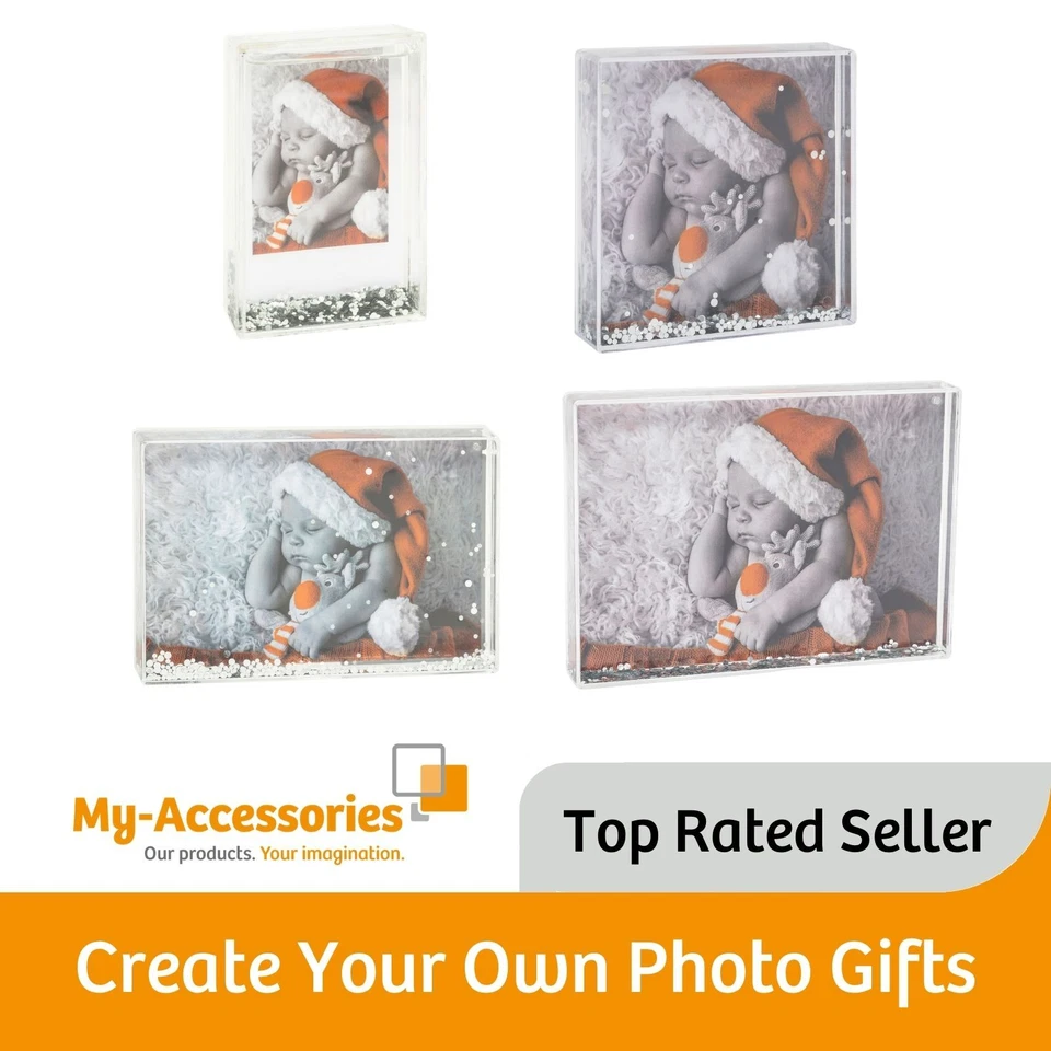 Acrylic Glitter Photo Blocks - Bring Your Images to Life - Image 1 of 4