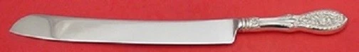 Cuchillo para pastel de boda Valenciennes de Manchester de plata esterlina HHWS 12" personalizado Foto 1 de 1
