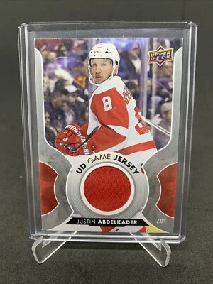 2017-18 UPPER DECK SERIES ONE UD GAME JERSEY JUSTIN ABDELKADER - Image 1 of 2