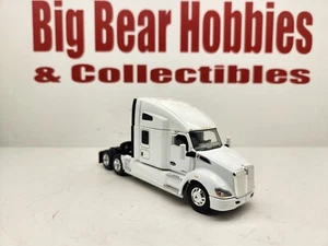 New 1/64 DCP White Kenworth T680 76" High Roof Sleeper Tractor - Picture 1 of 10
