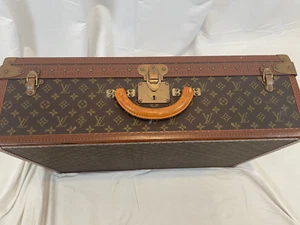Authentic Vintage Louis Vuitton Monogram Alzer 70 Suitcase Trunk Luggage w Tray - Picture 1 of 23