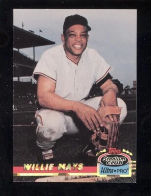 WILLIE MAYS 1993 Topps Stadium Club Ultra Pro #6 San Francisco Giants - Image 1 of 2