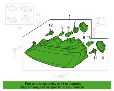 Conjunto de faros izquierdo VW VOLKSWAGEN OEM 17-18 Jetta 5C7941005J Foto 1 de 2