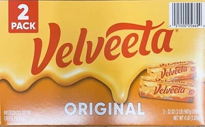 Velveeta Original Pasteurized Cheese Loaf 32 Oz - 2 PACK - 4 lbs - Picture 1 of 2