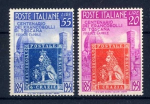 ITALIA - 1951 Centenario dei primi francobolli del Granducato di Toscana MNH** - Picture 1 of 2