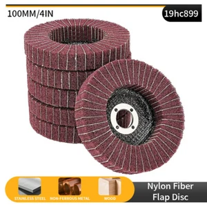 6Pcs 4" Nylon Flap Discs Metal Polishing Buffing Wheel for Angle Grinder 240# - Picture 1 of 6