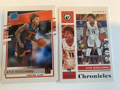 ayo dosunmu rated rookie bronze foil short print illinios fighting illini bulls - Image 1 of 4