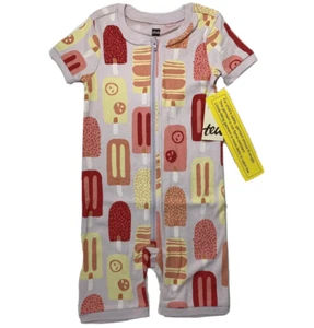 Nuevo con etiquetas Pijama Corto Colección Tea Niñas 18-24 Meses Púrpura Lila Paleta Cremallera - Imagen 1 de 6