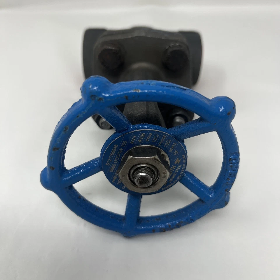 Smith Valve Co. 1" Gate Valve Fig.1500 Class 800 A105 THREADED A105NLC - Image 1 of 4