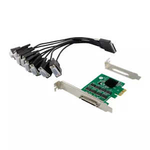 PCI-E to 8 Port RS232 Serial Adapter Multiport Serial Controller Expansion Card - Picture 1 of 6
