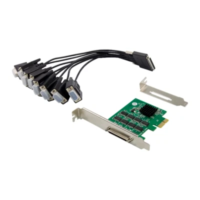 PCI-E to 8 Port RS232 Serial Adapter Multiport Serial  Controller Expansion Card - Image 1 of 4