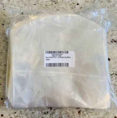 Round 500 PCS 6" x 6" Odorless PVC Clear  Bags for Soaps, Bottles, Bath Bombs - Image 1 of 3