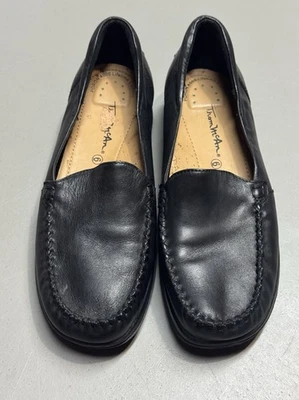 Zapatos mocasines informales cómodos para mujer Thom McAn negros Porin 4000 talla 6 Foto 1 de 4