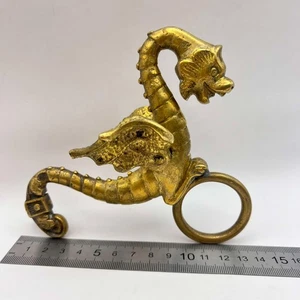 Antiguo gancho de pared de grifo de bronce soporte para colgar muebles macizo arquitectónico - Imagen 1 de 8