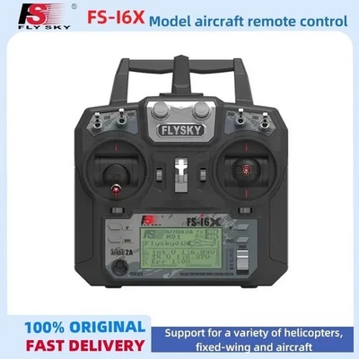 Flysky FS-i6X 2.4GHz 10CH AFHDS 2A RC Transmitter with FS-iA6B Receiver For RC - Image 1 of 4