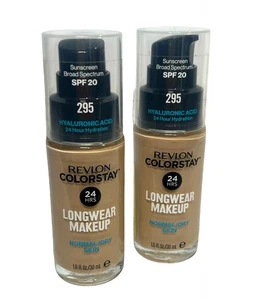 Revlon ColorStay Face Makeup for Normal & Dry Skin 295 Dune, 1 Fl Oz  2 Bottles - Picture 1 of 6