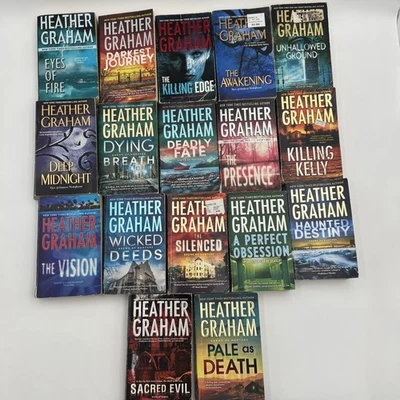 Lot (17) HEATHER GRAHAM Paranormal Thriller Books GHOST WALK Haunted SEANCE Foto 1 de 4