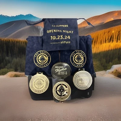 3 !!LA CLIPPERS Intuit Dome Opening Night Compasses!! 🧭 🏀 🧭 🏀 🧭 - Image 1 of 4