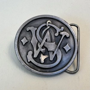 Smith & Wesson LOGO A-300 Round Belt Buckle Bergamot 1989 - Picture 1 of 9