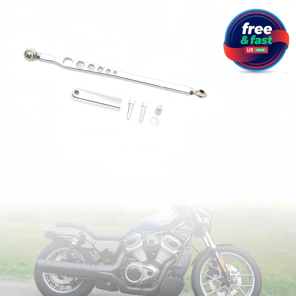 For Harley Touring Electra Road Street Glide 1984-2017 Chrome Shift Linkage Rod - Imagem 1 de 4
