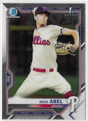 2021 Bowman Chrome Prospects Mick Abel #BCP-42 - Image 1 of 2